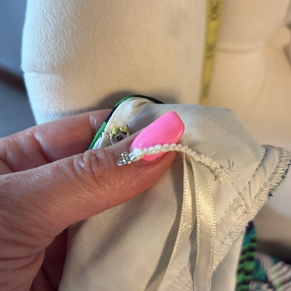 Eliza J geometric color block stretch shift dress 3/4 sleeve relaxed fit zip 10 - Picture 9 of 13